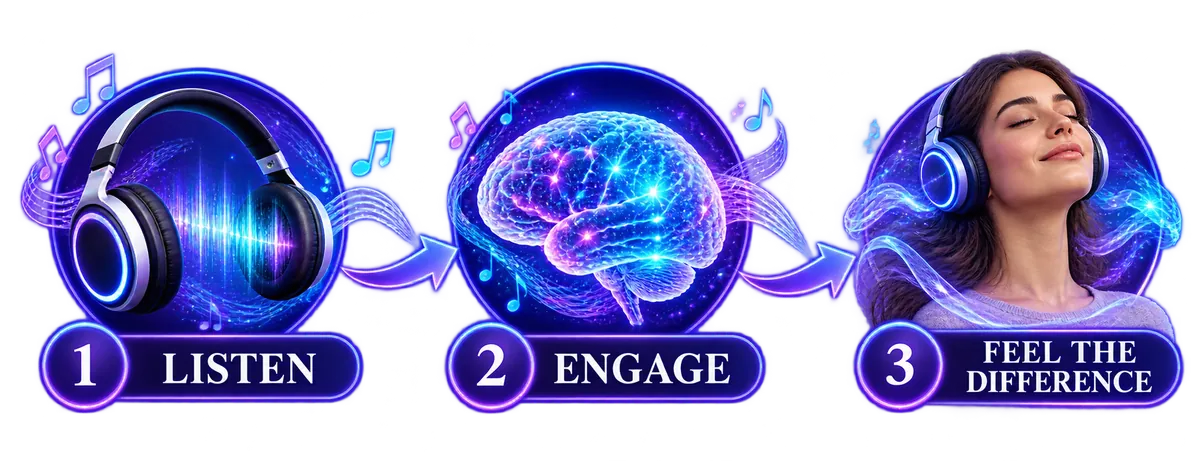 How The Brain Song works in 3 steps: listen, engage, feel the difference